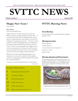 SVTTC Meeting News