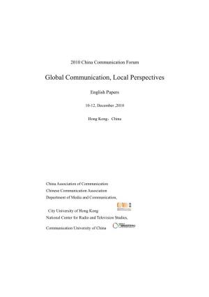 Global Communication, Local Perspectives