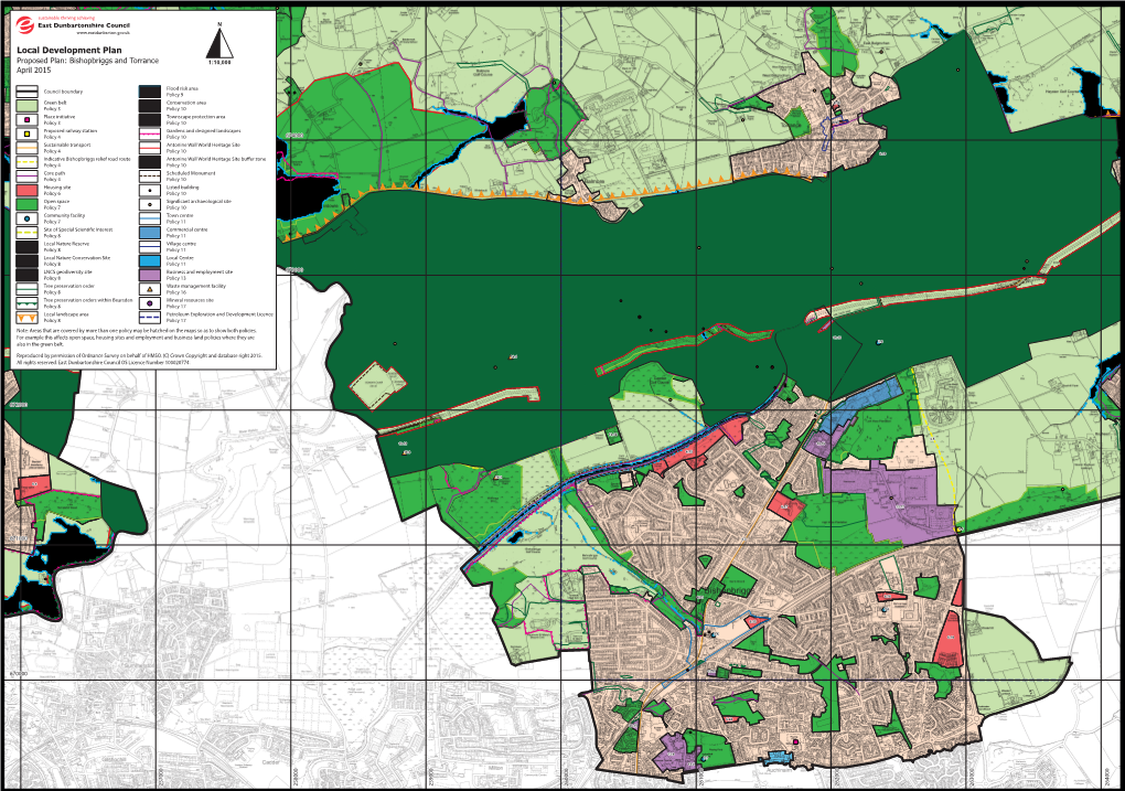 Bishopbriggs and Torrance 1:10,000 April 2015