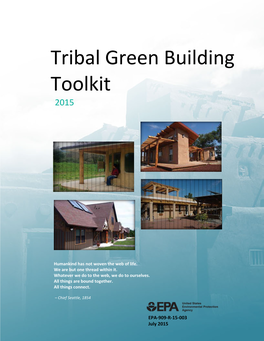 Tribal Green Building Toolkit 2015