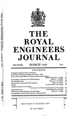 The Royal Engineers I Journal