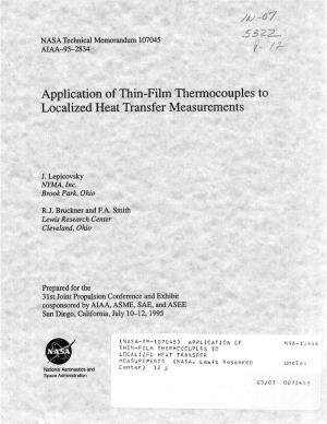 Application of Thin-Fih Thermocouples to Localized Heat Transfer Measurements