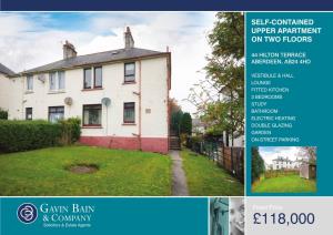 £118,000 This Attractive, Three Bedroom, Self-Contained Apartment Occupies the Two Upper Floors of a Four-In-A-Block Style Building