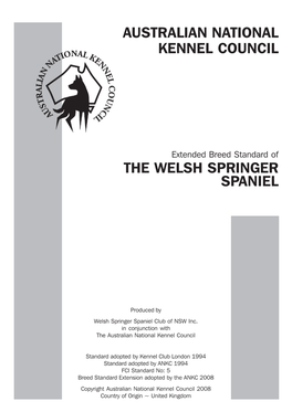 BSE Welsh Springer Spaniel.Pmd