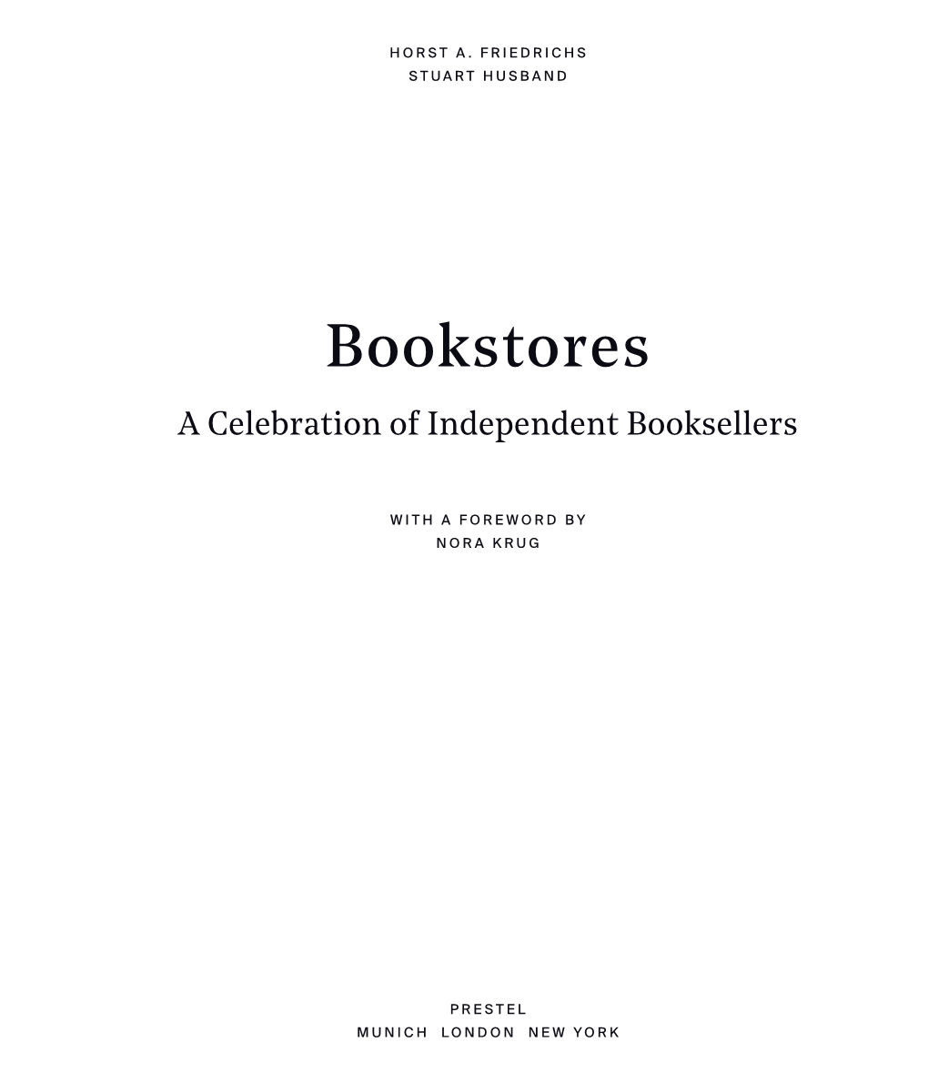 Bookstores a Celebration of Independent Booksellers