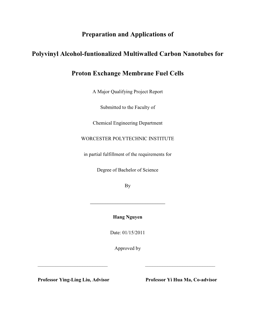 Preparation and Applications of Polyvinyl Alcohol-Funtionalized