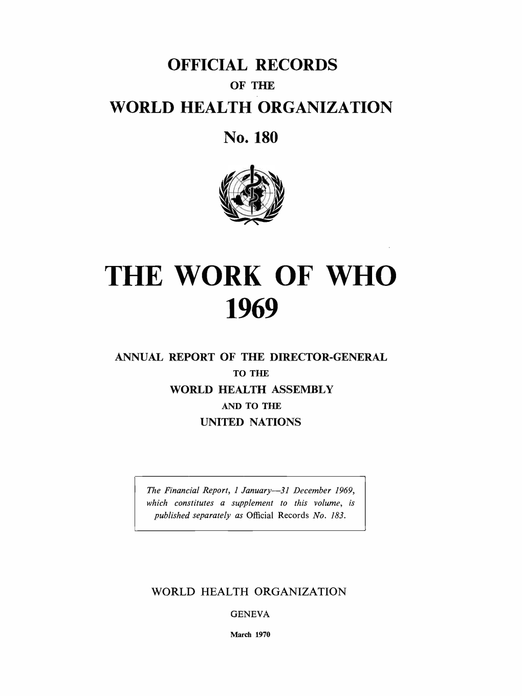 The Work of Who 1969