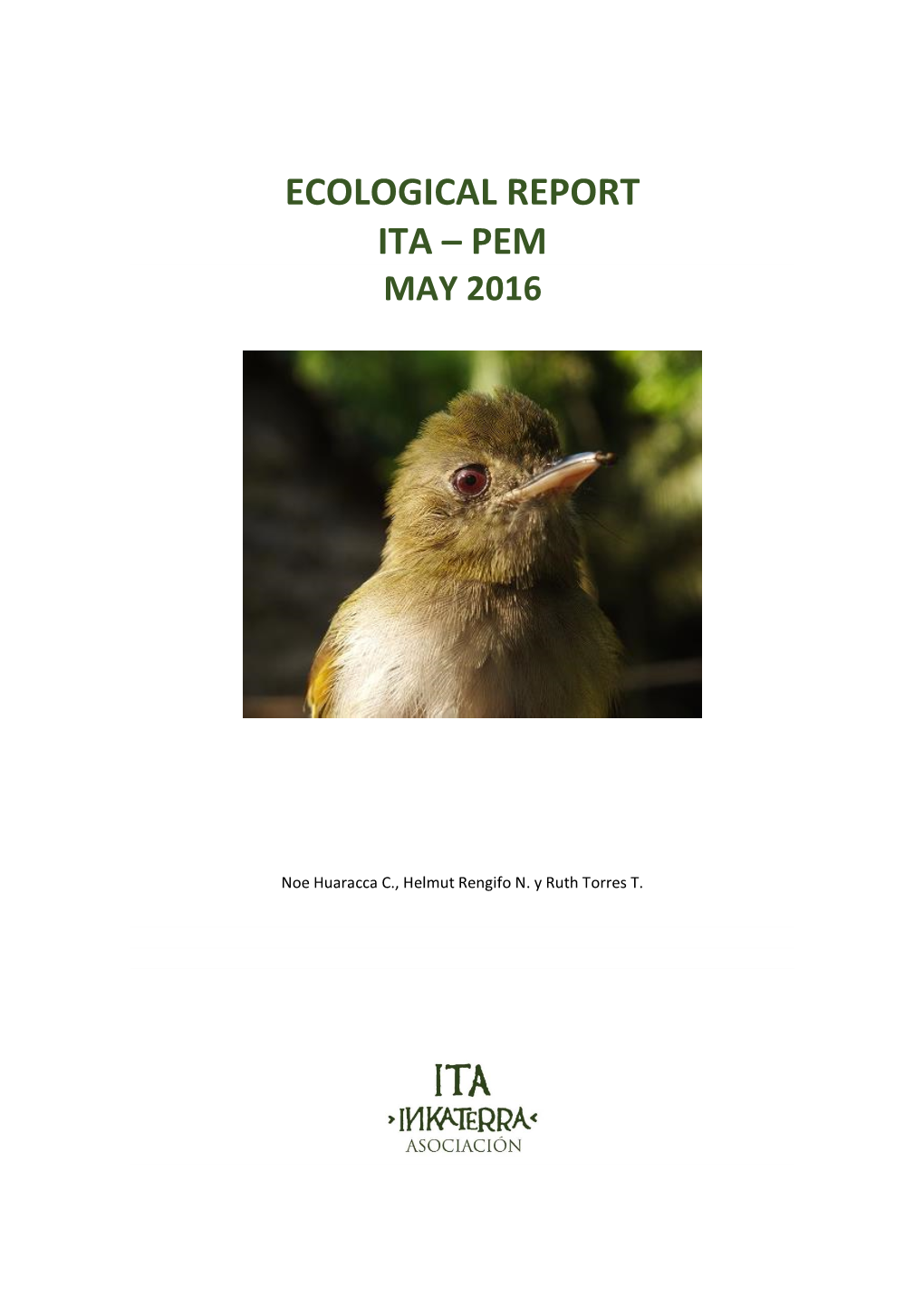 Ecological Report Ita – Pem May 2016