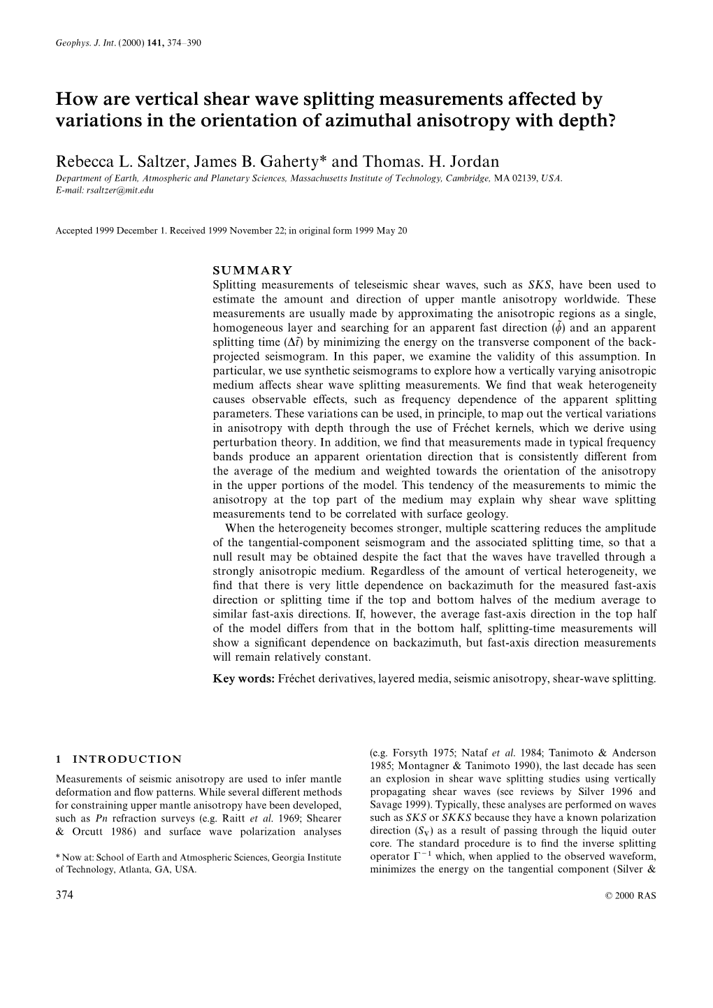 How Are Vertical Shear Wave Splitting Measurements Affected by Variations in the Orientation of Azimuthal Anisotropy with Depth?