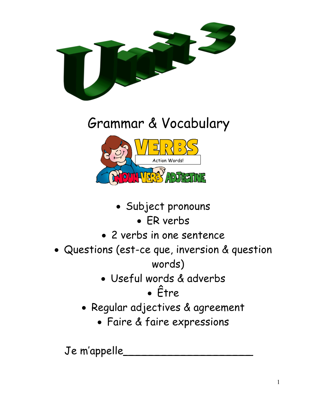 Grammar & Vocabulary