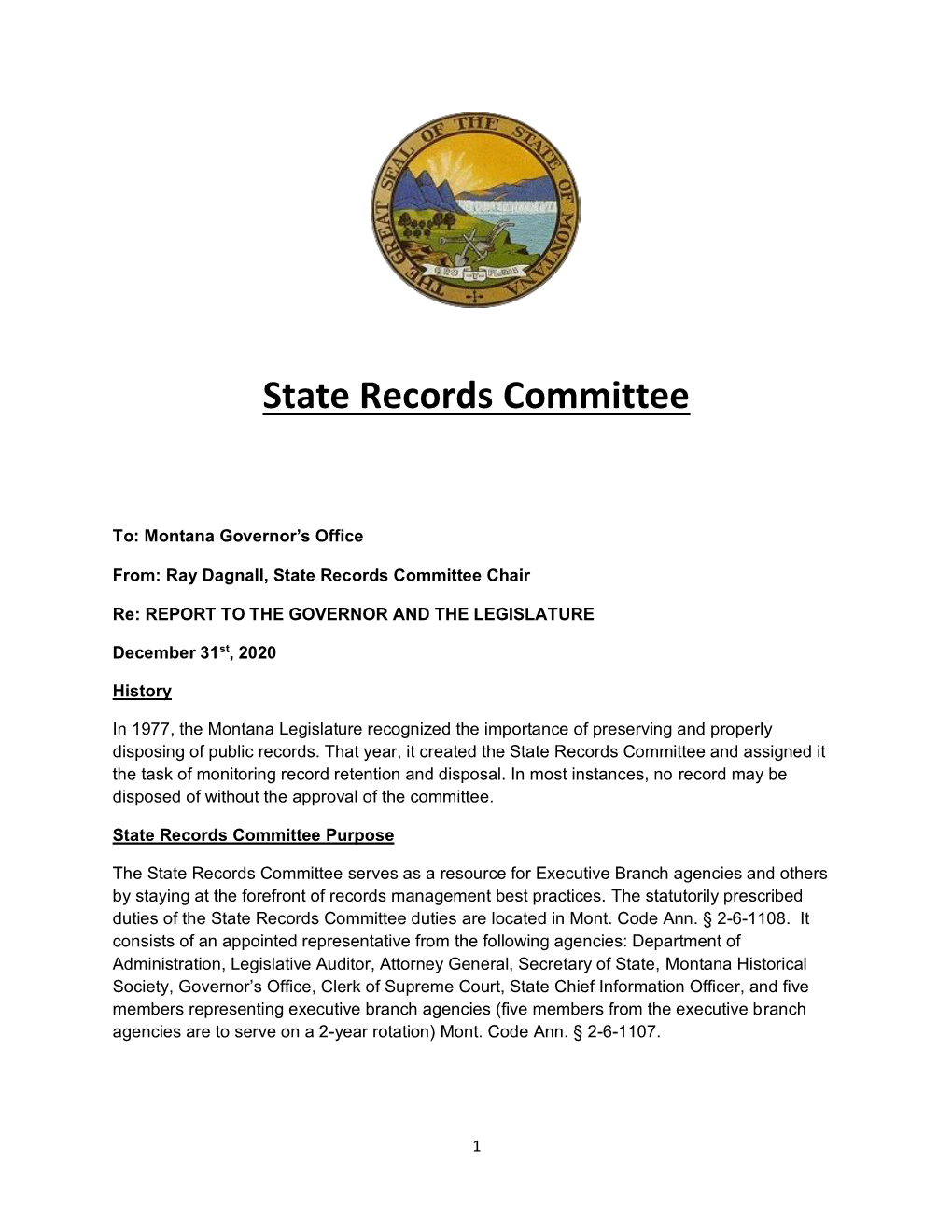 State Records Committee