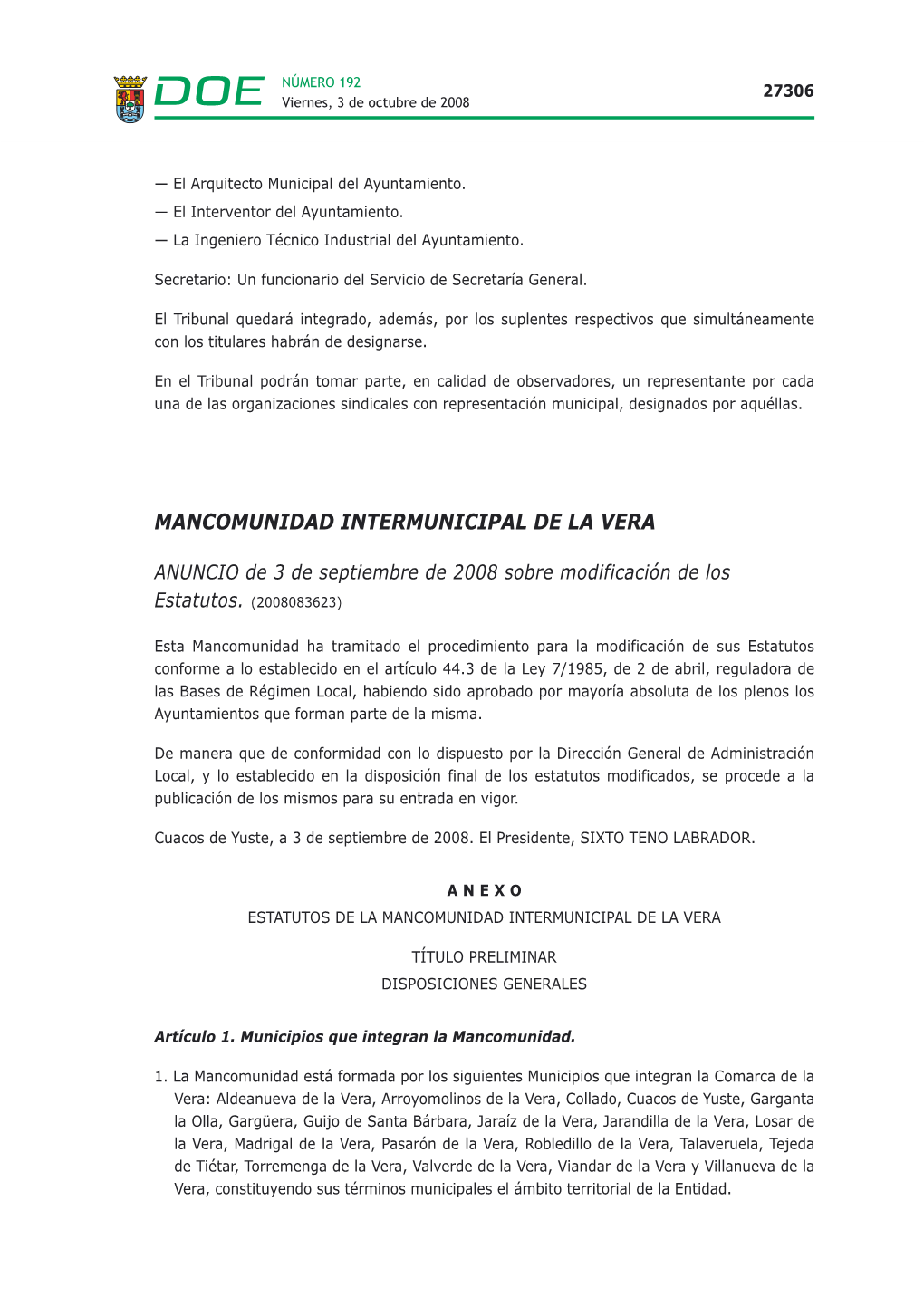 Mancomunidad Intermunicipal De La Vera