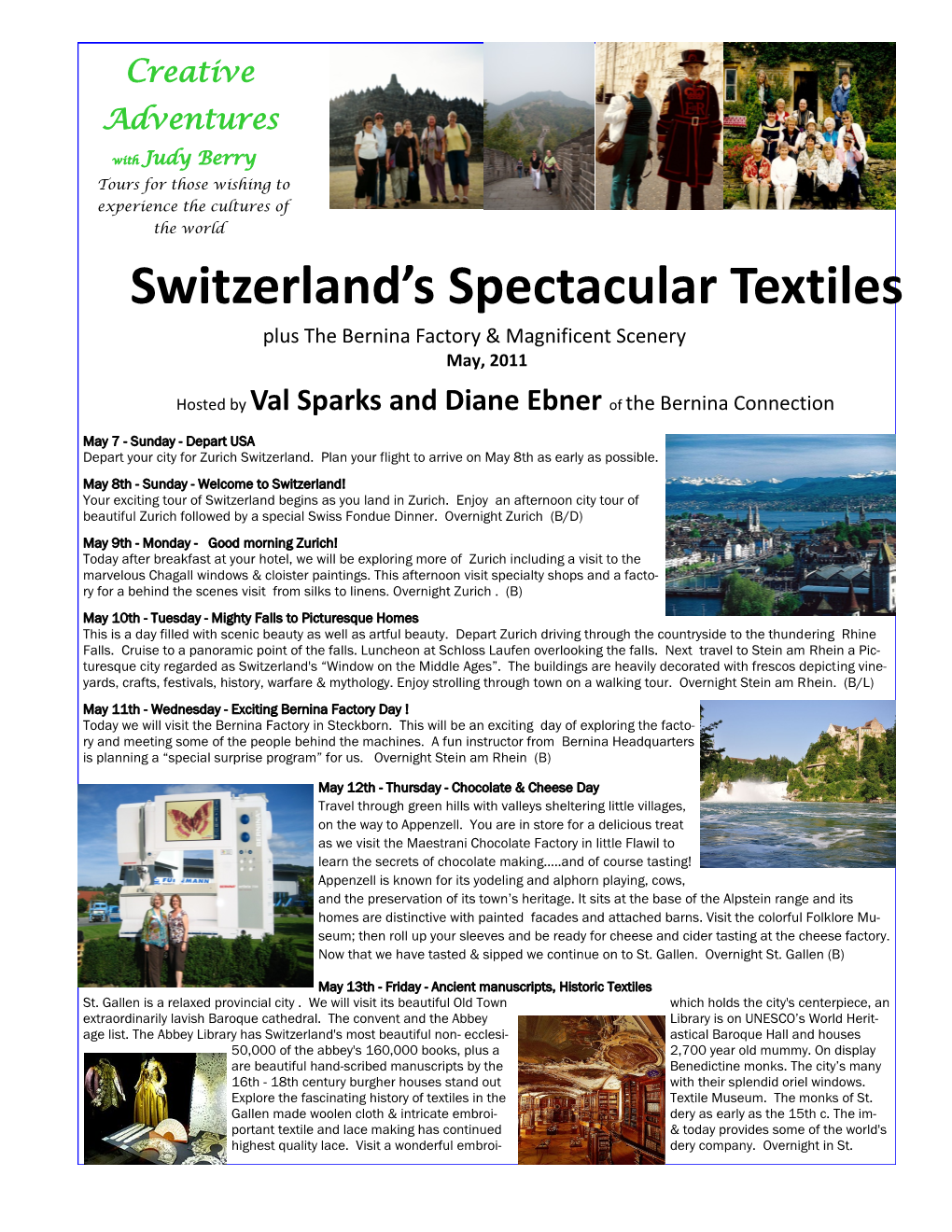 Switzerland's Spectacular Textiles