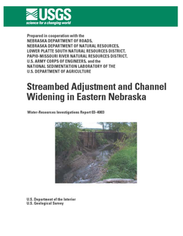 Streambed Adjustment and Channel Widening in Eastern Nebraska