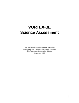 VORTEX-SE Science Assessment