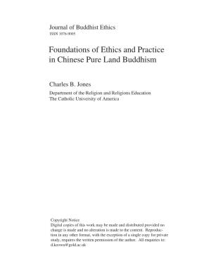 Foundations of Ethics and Practice in Chinese Pure Land Buddhism