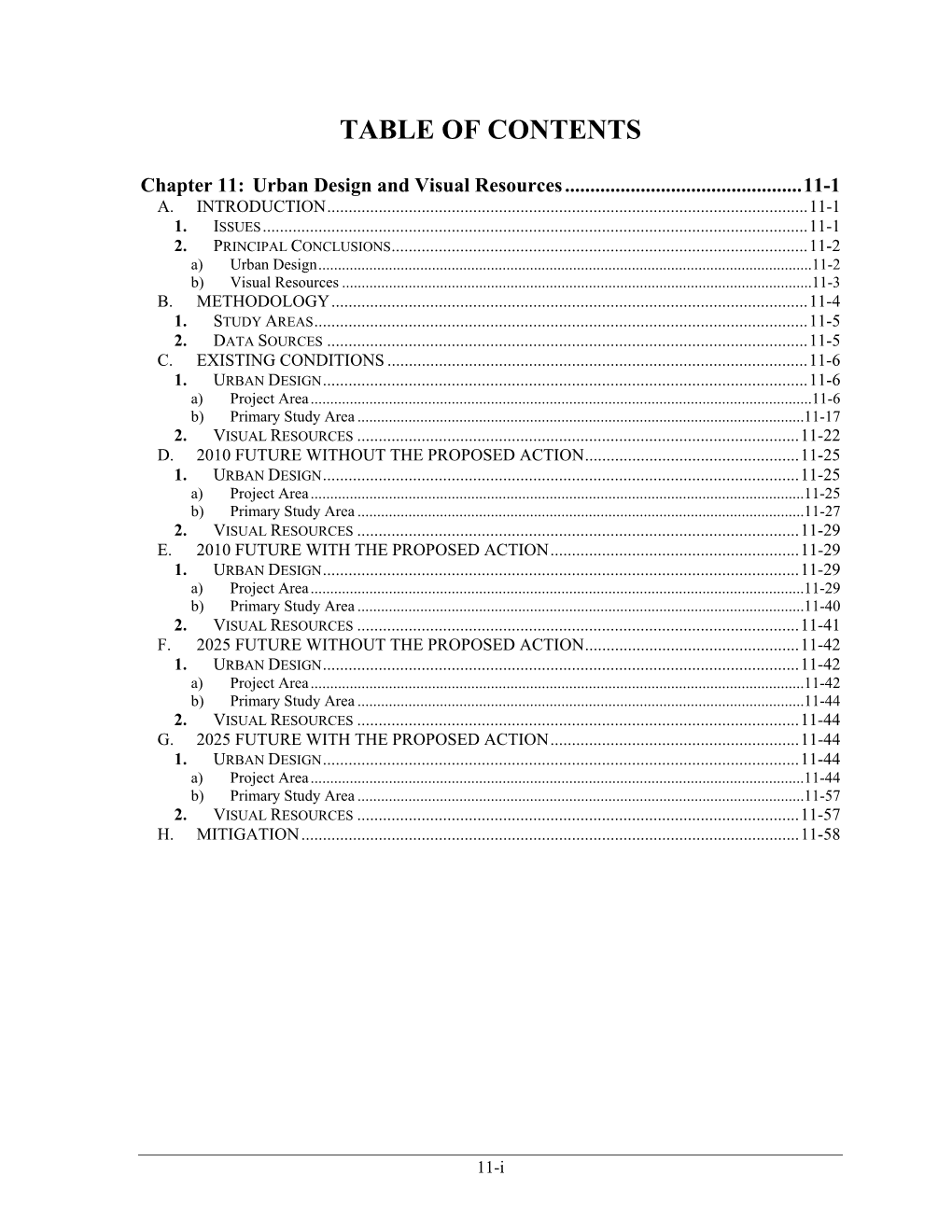 Table of Contents