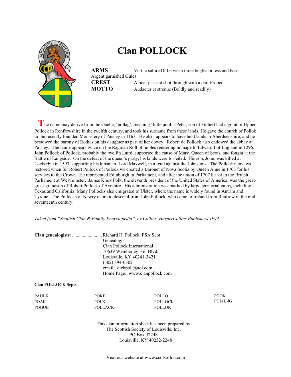 Clan POLLOCK