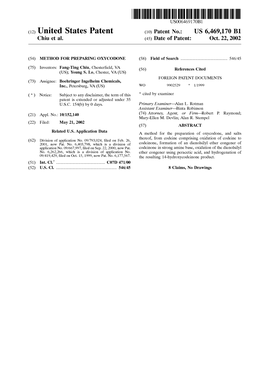 (12) United States Patent (10) Patent No.: US 6,469,170 B1 Chiu Et Al