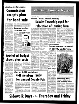 July 30, 1969 2 SECTIONS — 28 PAGES 1 5 Ceflts for Bond Sale Mayor Graves Attends Meeting the St