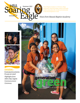 Soaring Eagle, a New Publication for Alumni, Parents, Kindergarten Through Grade 12