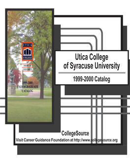 Utica College of Syracuse University 1999-2000 Catalog
