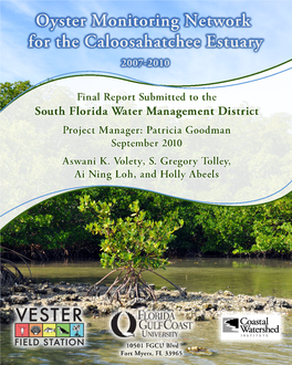 Oyster Monitoring Network for the Caloosahatchee Estuary 2007-2010