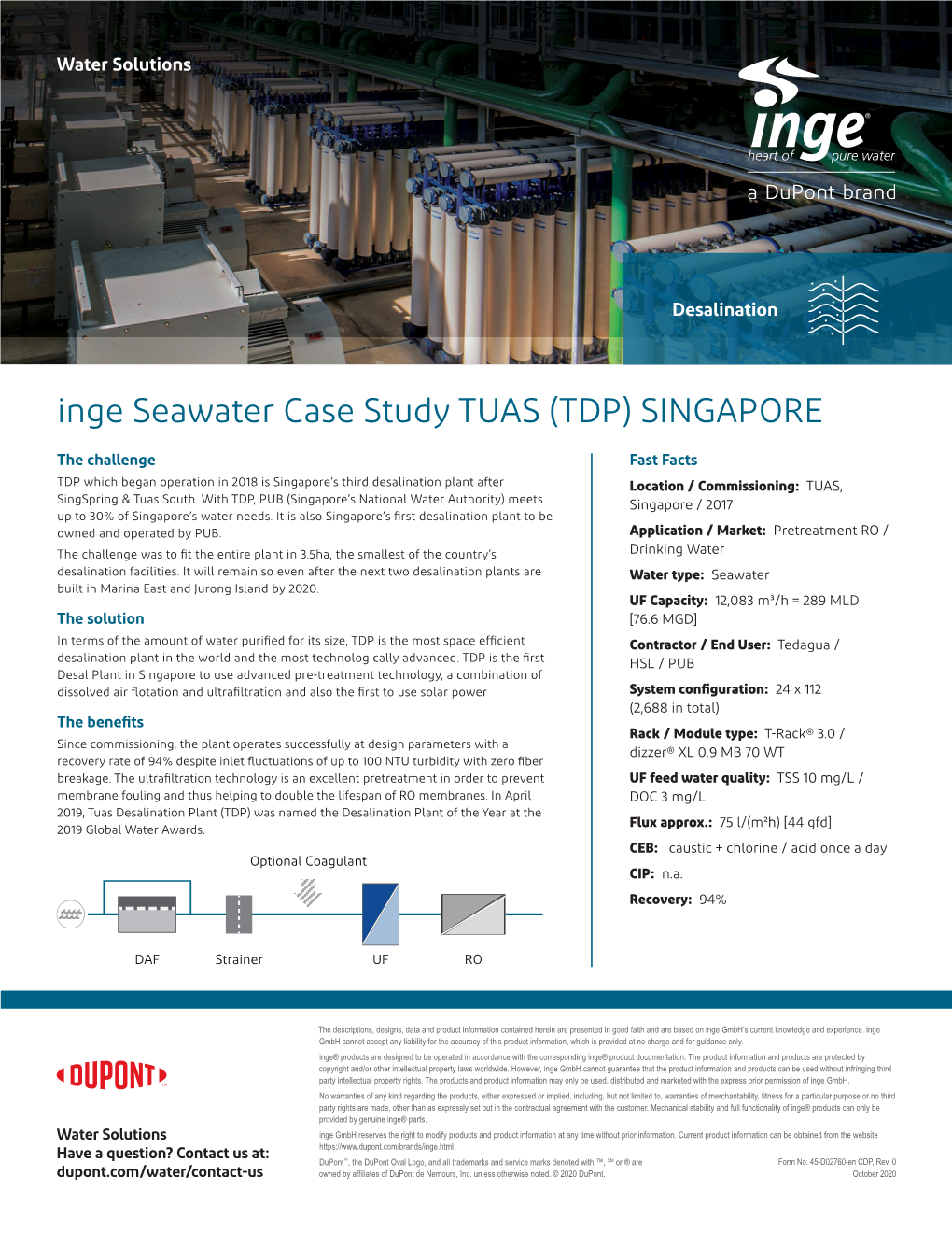 Inge Seawater TUAS (TDP) Singapore Case Study