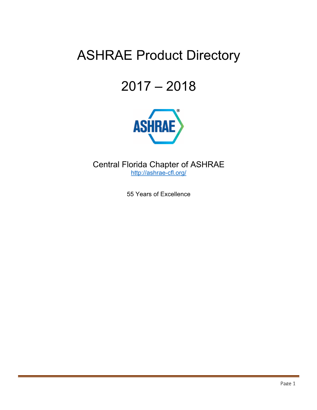 ASHRAE Product Directory 2017 – 2018