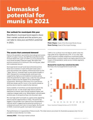 Unmasked Potential for Munis in 2021