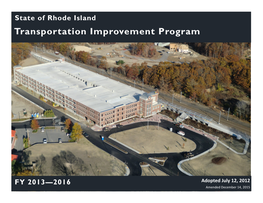 FFY 2013-2016 State Transportation Improvement Program