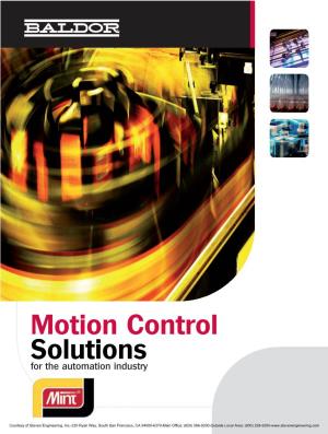 Baldor Motion Control Solutions for the Automation Industry