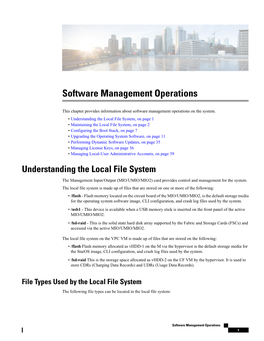 Software Management Operations