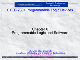 Chapter 6 Programmable Logic and Software