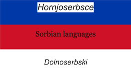 Sorbian Languages