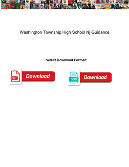Washington Township High School Nj Guidance