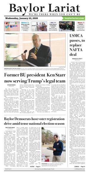 Former BU President Ken Starr Now Serving Trump's Legal Team