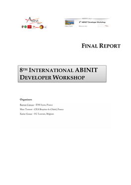 Final Report 8Th International Abinit