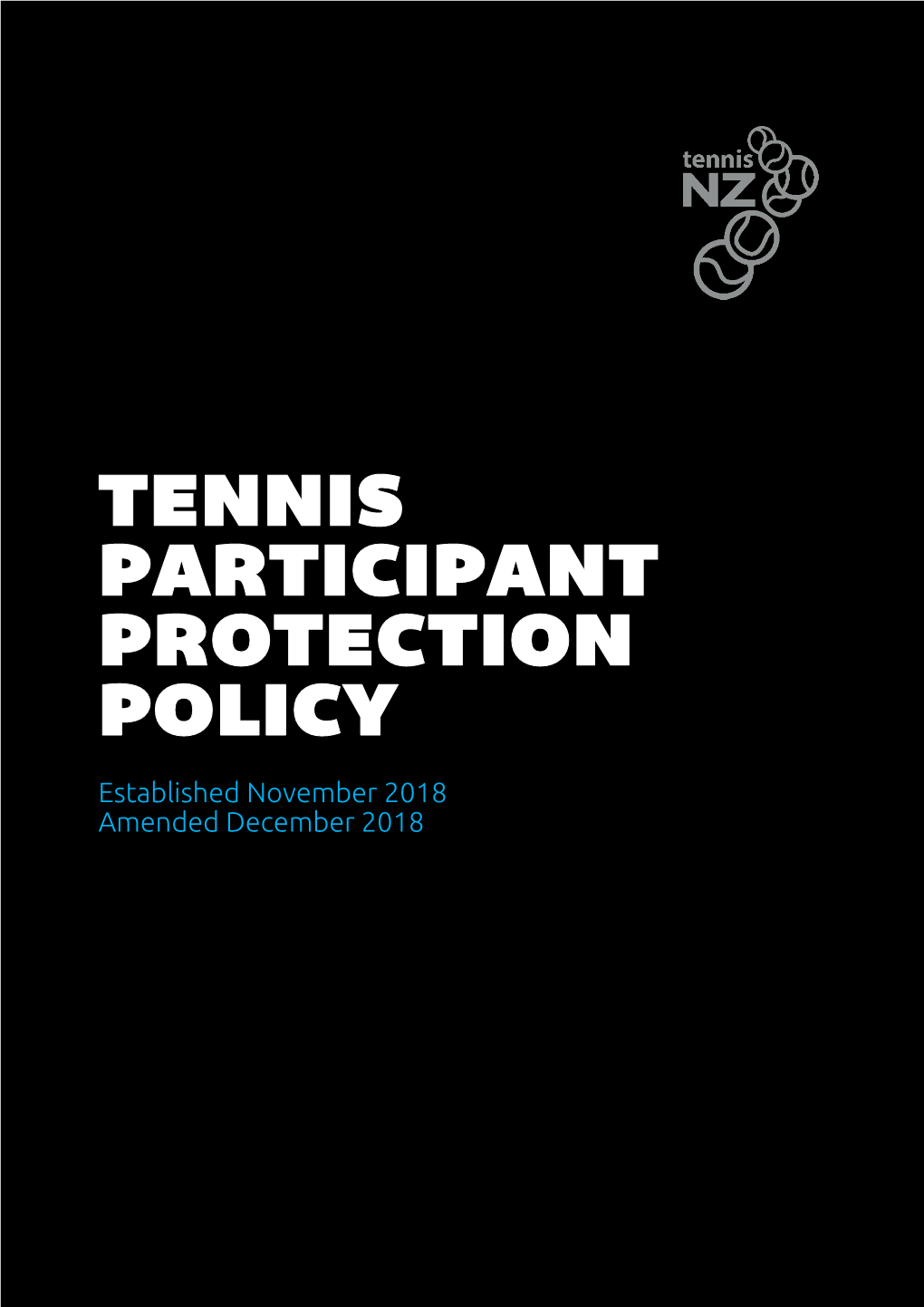 Tennis NZ Participant Protection Policy