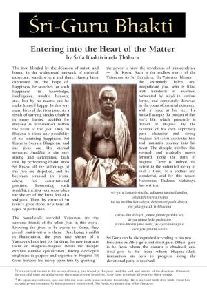 Çré-Guru Bhakti Entering Into the Heart of the Matter by Çréla Bhaktivinoda Öhäkura