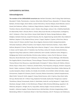 SUPPLEMENTAL MATERIAL Acknowledgments