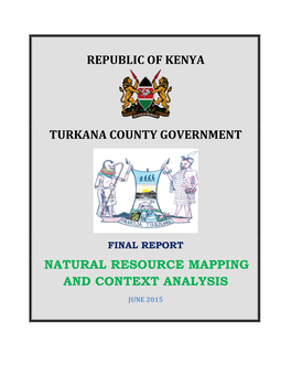 Natural Resource Mapping & Context Analysis