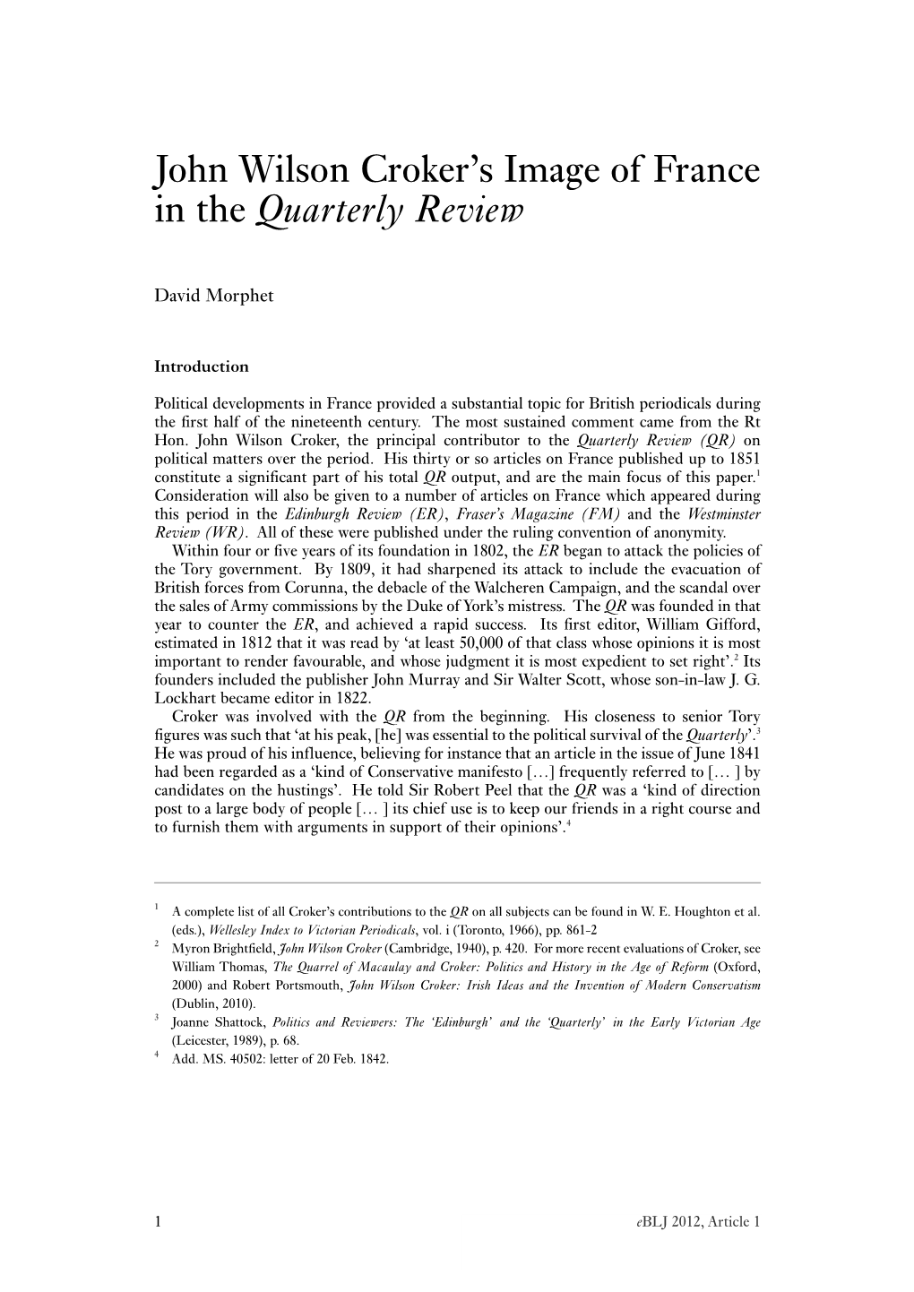 Quarterly Review