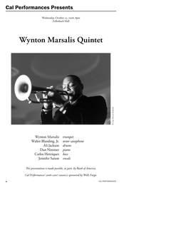 Wynton Marsalis Notes.Indd