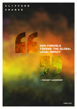 Non-Fungible Tokens: the Global Legal Impact