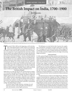 The British Impact on India, 1700–1900
