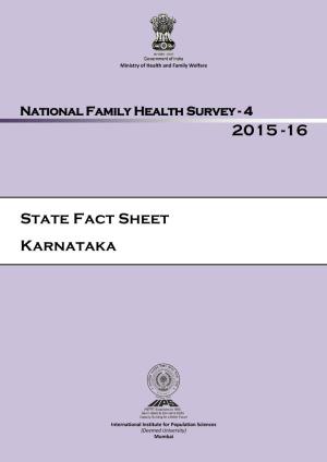 State Fact Sheet Karnataka