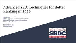 Advanced SEO: Techniques for Better Ranking in 2020