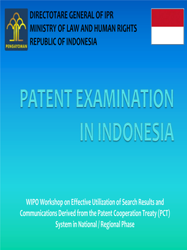 Patent Examination in Indonesia
