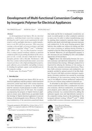 Development of Multi-Functional Conversion Coatings by Inorganic Polymer for Electrical Appliances